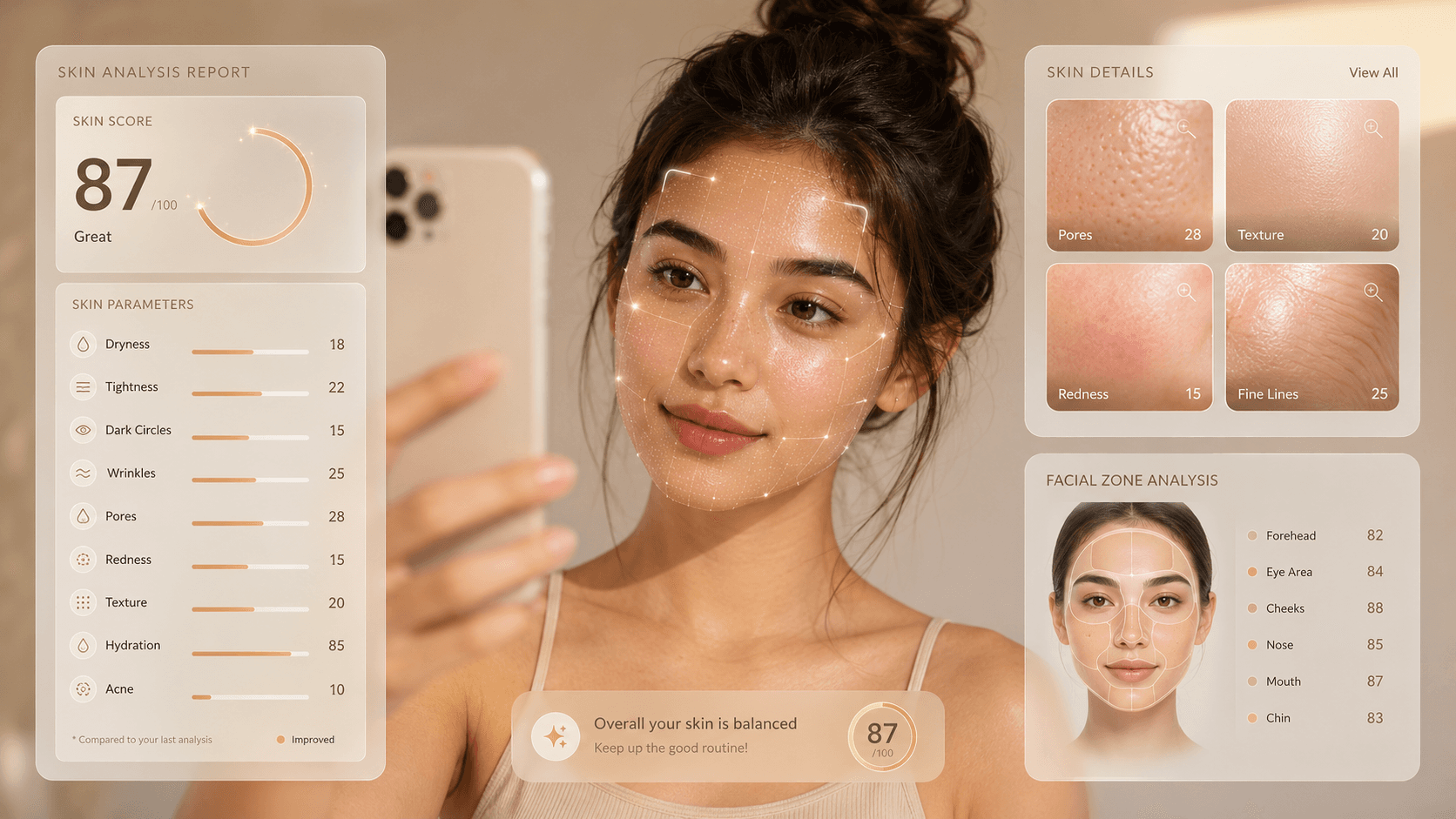 Skin analysis preview